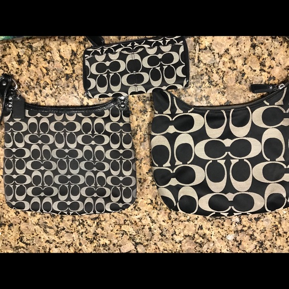 Two Coach purses with matching wallet - Picture 3 of 7